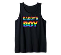 Daddy's Boy - Gay Pride Rainbow Lettering Tank Top