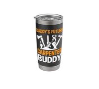 Daddy's Future Carpenter Buddy - Woodworking Handyman Joiner Stainless Steel Insulated Tumbler
