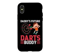 Daddy's Future Darts Buddy - Darts Player Boy Darts Baby Case for iPhone X/XS