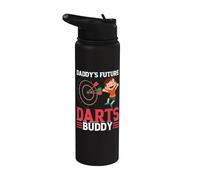 Daddy's Future Darts Buddy - Darts Player Boy Darts Baby Stainless Steel Insulated Water Bottle