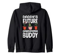 Daddy's Future Gardening Buddy Funny Gardening Zip Hoodie