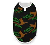 Daddy's Future Hunting Buddy Dog And Cat Clothes Pet Summer Sleeveless T Shirt Basic Vest S
