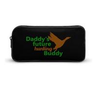 Daddy's Future Hunting Buddy Simple Pencil Case Big Capacity Pouch Box Travel Makeup Bag