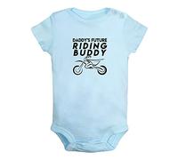 Daddy's Future Motocross Riding Buddy Funny Rompers Newborn Baby Bodysuits Infant Jumpsuits Kids Short Sleeves One-Piece Outfits