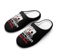 Daddy's Future Poker Buddy Mens House Slippers Cotton Home Shoes 14