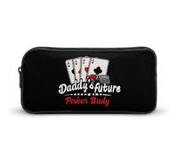 Daddy's Future Poker Buddy Pencil Case Portable Pen Pouch Bag with Zip