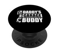 Daddy's Garage Buddy Car Lover Mechanic Garage Car Guy PopSockets Adhesive PopGrip
