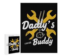 Daddy's Garage Buddy Jigsaw Puzzle for Adults Wooden Challenging Puzzles Gift for Family Friends