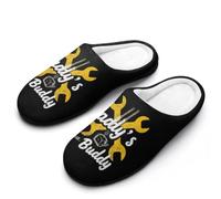 Daddy's Garage Buddy Mens House Slippers Cotton Home Shoes 8