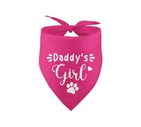 Daddy's Girl Pink Puppy Bandana - Funny Gender Reveal Dog Dad Dog Lover Scarf & Prop