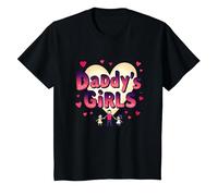 Daddy's Girls: Awesome Like My Daughters Family Love T-Shirt, Kids, Black, 10 Years