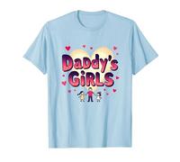Daddy's Girls: Awesome Like My Daughters Family Love T-Shirt, Men, Baby Blue, XXL