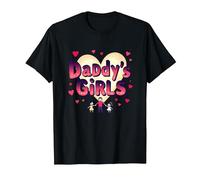 Daddy's Girls: Awesome Like My Daughters Family Love T-Shirt, Men, Black, 6XL