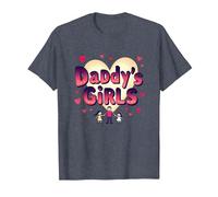 Daddy's Girls: Awesome Like My Daughters Family Love T-Shirt, Men, Heather Blue, 5XL