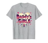 Daddy's Girls: Awesome Like My Daughters Family Love T-Shirt, Men, Heather Grey, 6XL