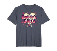Daddy's Girls: Awesome Like My Daughters Family Love T-Shirt, Men's Big and Tall, Heather Blue, 3X Tall