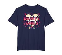 Daddy's Girls: Awesome Like My Daughters Family Love T-Shirt, Men's Big and Tall, Navy, 4X Tall