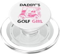 DADDY'S GOLF GIRL Pink Golf Cart Design PopSockets PopGrip for MagSafe