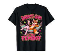 Daddys Good Little Femboy Lounging Fox Funny T-Shirt