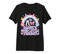 Daddys Good Little Femboy Rainbow Butterfly Premium T-Shirt
