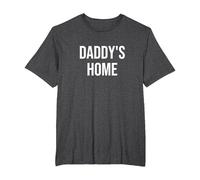 Daddys Home T-Shirt, Men's Big and Tall, Dark Heather Grey, 2X Tall