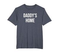 Daddys Home T-Shirt, Men's Big and Tall, Heather Blue, 2X Tall