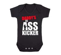 Daddy's Lil Ass Kicker Walking Dead Inspired Baby Vest (0-3 Months) Black