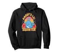 Daddy's Lil' Squirter Cute Whale Dad Daughter Pullover Hoodie