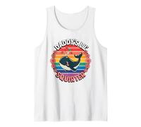 Daddy's Lil' Squirter Funny Vintage Big Whale Cute Tank Top