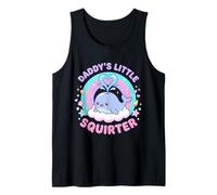 Daddy's Lil Squirter Funny Whale Inappropriate Women Adult Tank Top