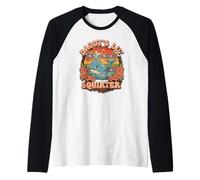 Daddy's Lil' Squirter Vintage Funny Dad Baby Whale Raglan Baseball Tee
