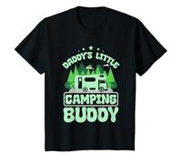 Daddy's Little Camping Buddy Kids Children Camping T-Shirt