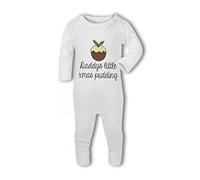 Daddy's Little Christmas Pudding - Baby Romper Suit - 0-3 Months