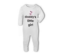 Daddys Little Girl with Bow - Baby Romper Suit, New Born