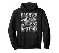 Daddy's Little Kitten Funny Alpha Male Wolf Meme Bootleg Pullover Hoodie