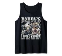 Daddy's Little Kitten Funny Alpha Male Wolf Meme Bootleg Tank Top