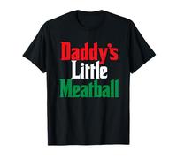 Daddy's Little Meatball - Funny Italian Flag Daughter Daddy T-Shirt