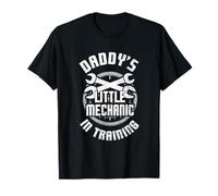Daddy's Little Mechanic In Training Cute Kids Boys Car Lover T-Shirt