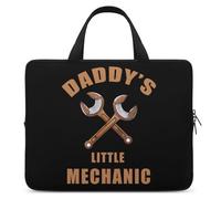 Daddy's Little Mechanic Laptop Bag Sleeve Funny Tablet Case Protective Carry Bag Briefcase with Handle 10inch