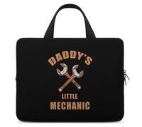Daddy's Little Mechanic Laptop Bag Sleeve Funny Tablet Case Protective Carry Bag Briefcase with Handle 15inch