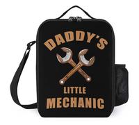 Daddy's Little Mechanic Lunch Bag Portable Lunch Box Cooler Bags Container Tote Bag for Women Men