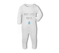 Daddys Little Monster boy - Baby Romper Suit - 0-3 Months