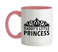 Daddy's Little Princess - 11oz - Ceramic Two-Tone Mug for Coffee/Tea - BabyPink/White - One Size