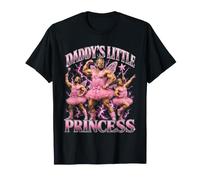 Daddys Little Princess Buff Dads Squad Funny T-Shirt