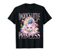 Daddy's Little Princess Cat Rainbow Bootleg T-Shirt