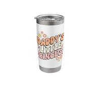 Daddy's Little Princess Groovy Floral Stainless Steel Insulated Tumbler