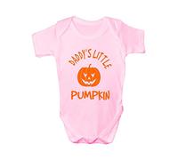 Daddy's Little Pumkin Halloween Boys Girls Baby Babygrow Gift Age 0-3 Months Pink