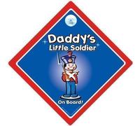 Daddy's Little Soldier On Board Car Sign, Daddy's Little Soldier Sign, Car Sign, Bumper Sticker, Baby on Board