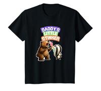 Daddys Little Stinker Bear Skunk Stink Camping in Woods T-Shirt