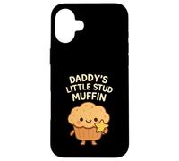 Daddy's Little Sweetheart Muffin Star Kawaii Case for iPhone 16 Plus